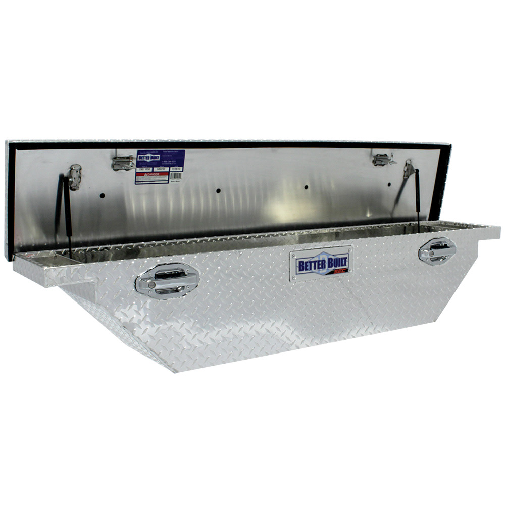Better Built 61.5″ SEC Saddle Truck Tool Box LOW PROFILE NARROW BRITE ALUMINUM - Flockneti