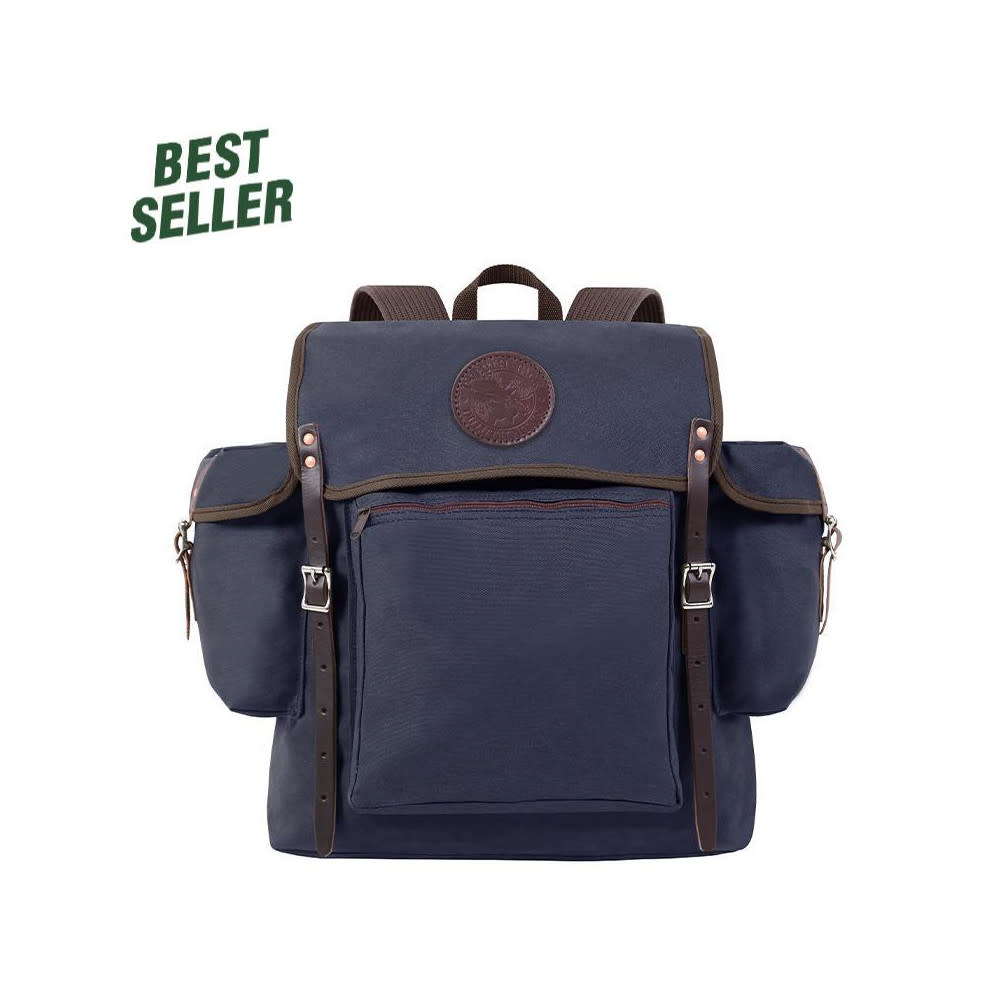 Duluth Pack 32 Liter Capacity Navy Canvas Rambler Backpack - Flockneti