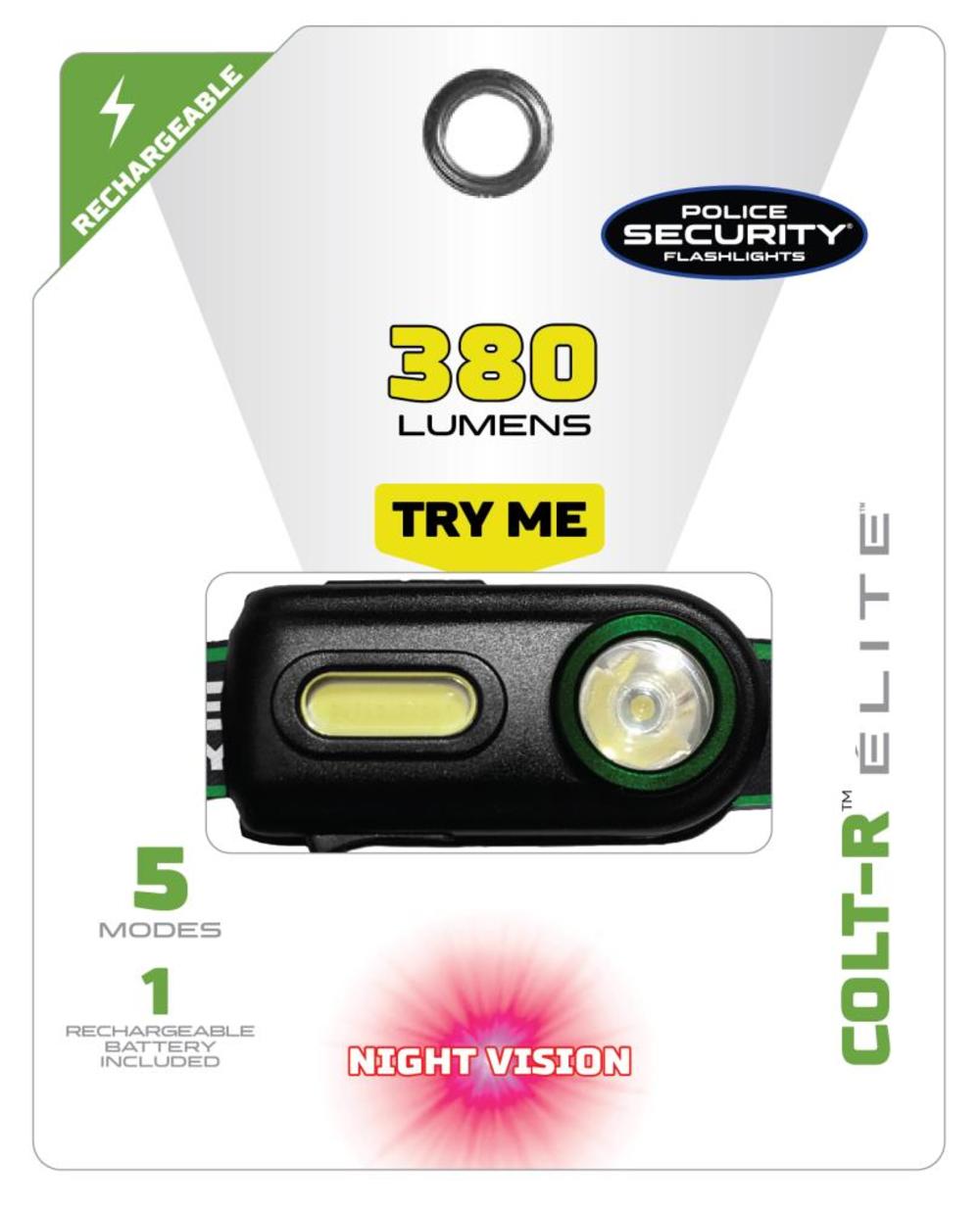 Police Security Poilice Security Colt-R Rechargeable Headlamp - Flockneti