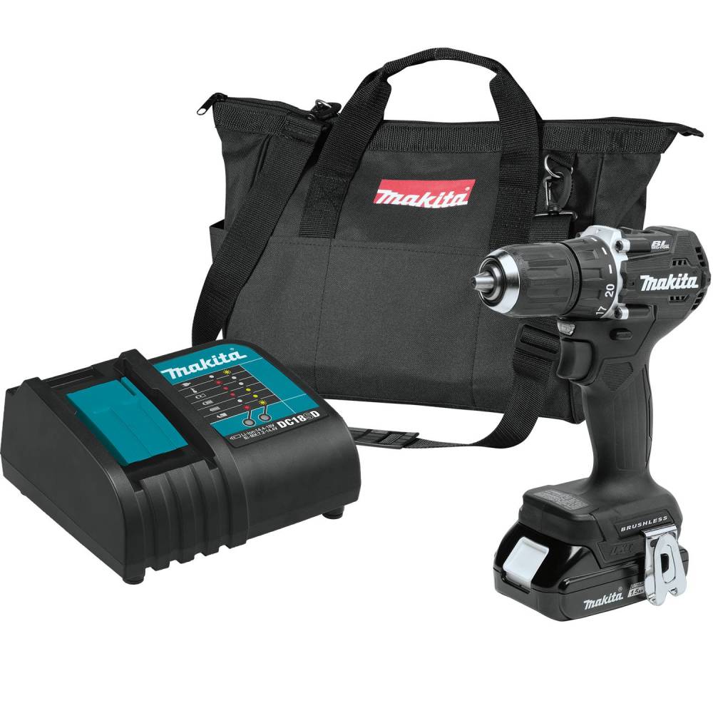 Makita 18V LXT Driver Drill 1/2″ Lithium Ion Sub Compact Kit - Flockneti