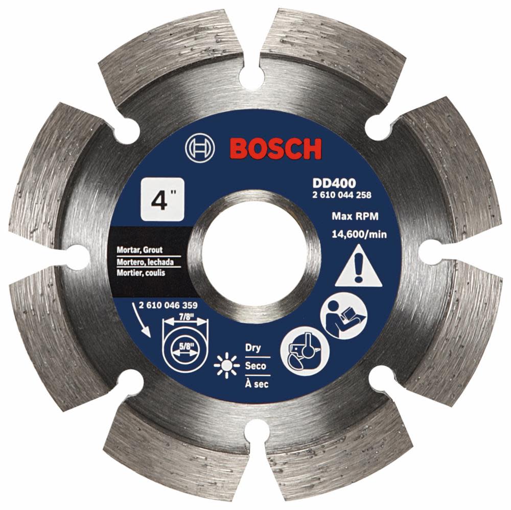 Bosch 4″ Premium Segmented Tuckpointing Blade - Flockneti