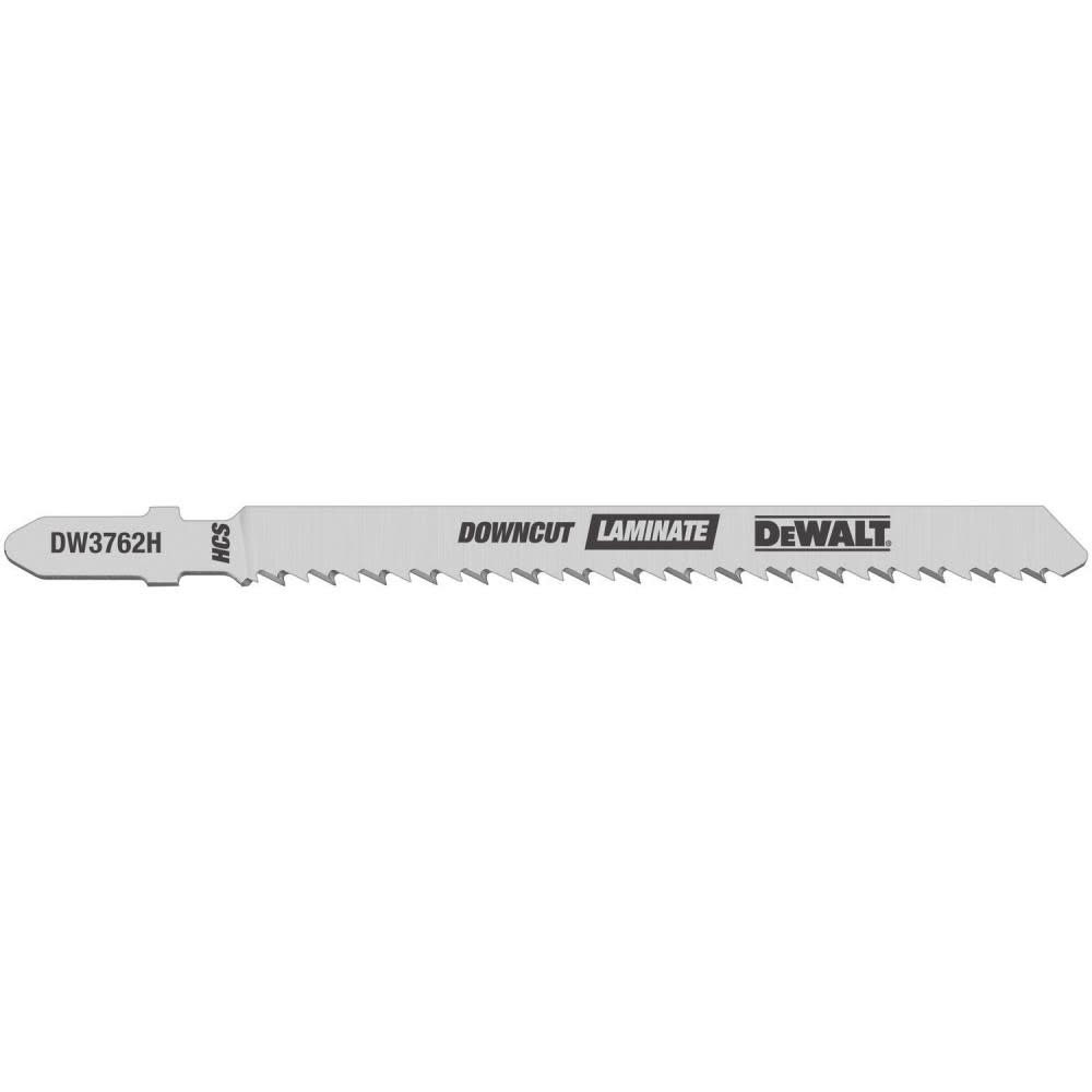 DEWALT 4″ 10 TPI T-shank Laminate Down Cutting Cobalt Alloy Steel Jig Saw Blade 5pk - Flockneti