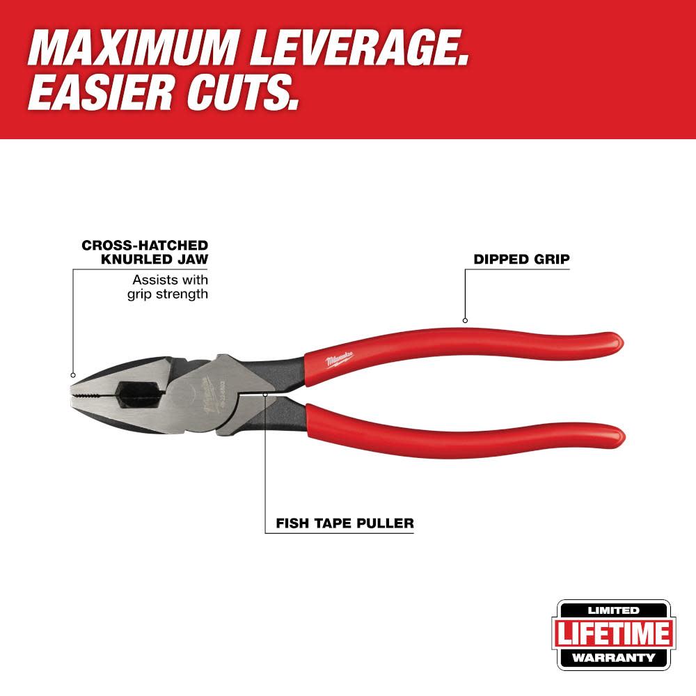 Milwaukee High Leverage Linesman’s-Dipped - Flockneti