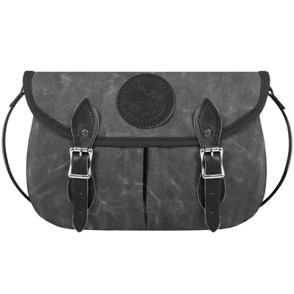 Duluth Pack 6 Liters Capacity Waxed Grey Medium Double Shell Purse - Flockneti