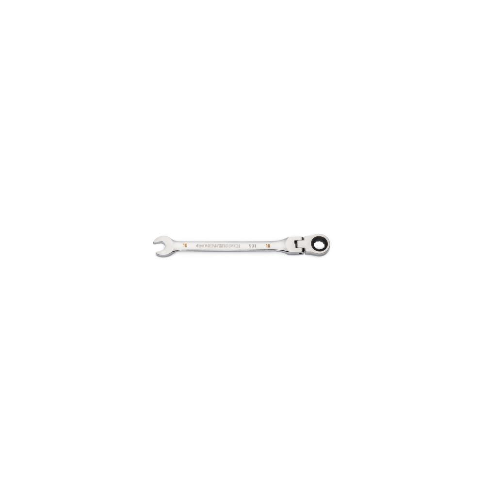 GEARWRENCH 10mm 90T 12 Point Flex Head Ratcheting Combination Wrench - Flockneti