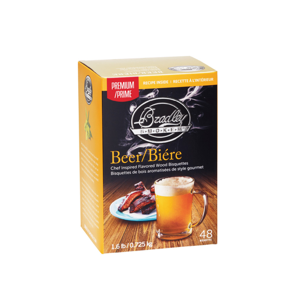 Bradley Smoker Premium Beer Wood Bisquettes 48pk - Flockneti