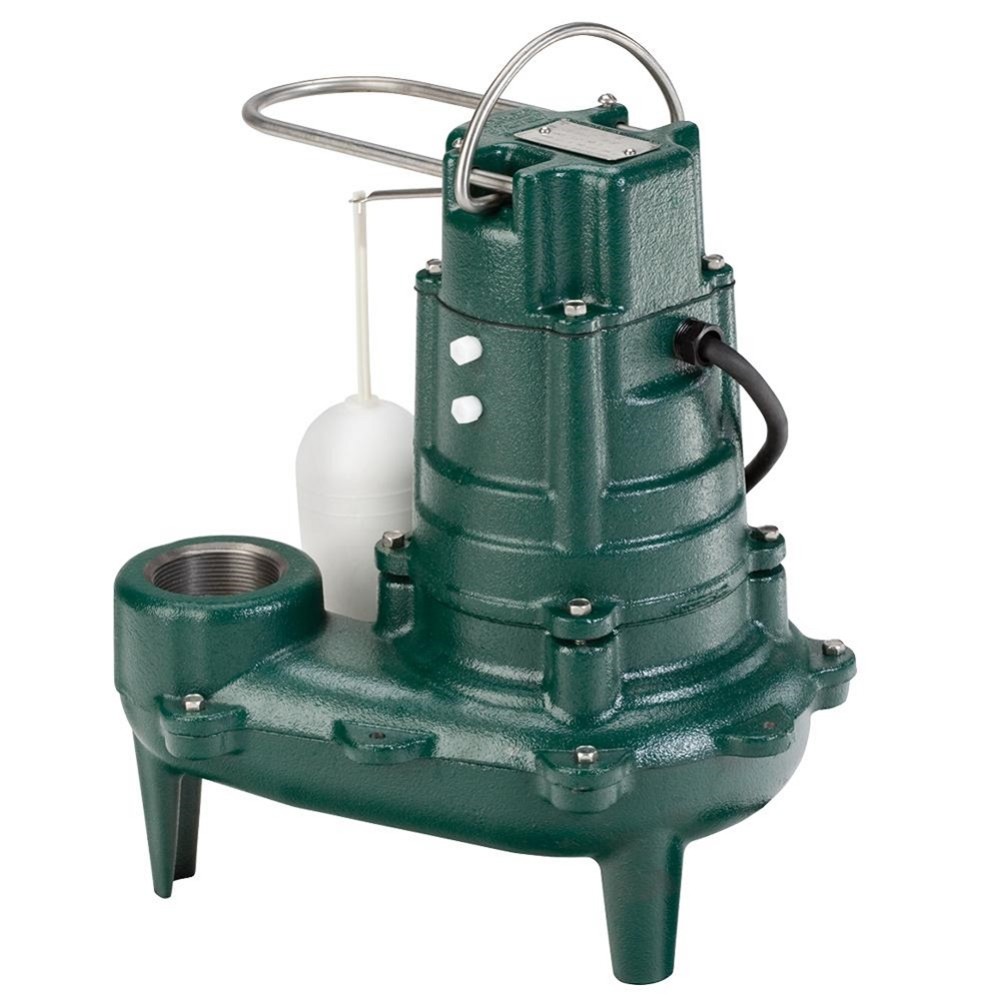 Zoeller Company Model M267 Waste-Mate 260 Series Automatic Cast Iron 1/2HP 115V 128 GPM 2″ NPT Discharge Waste Sewage Sump Pump - Flockneti