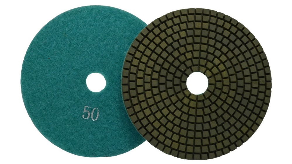National Flooring Equipment 5 In. Polishing Pad – Resin Bond – 50 Grit - Flockneti