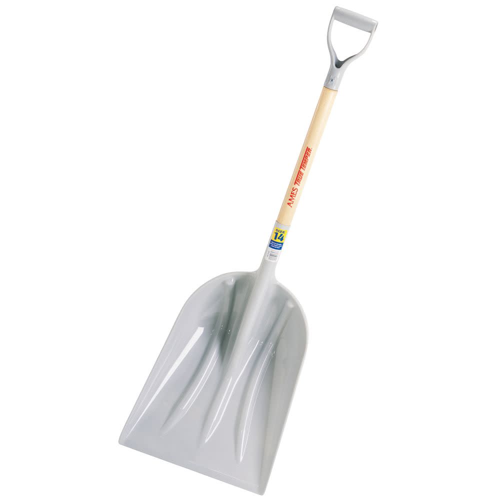 True Temper #14 Poly Blade Scoop with 27 in. D-Grip Wood Handle - Flockneti