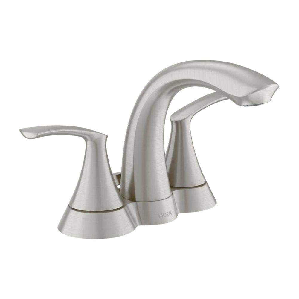 Moen Darcy Bathroom Faucet Spot Resist Nickel 2 Handle Low Arc - Flockneti
