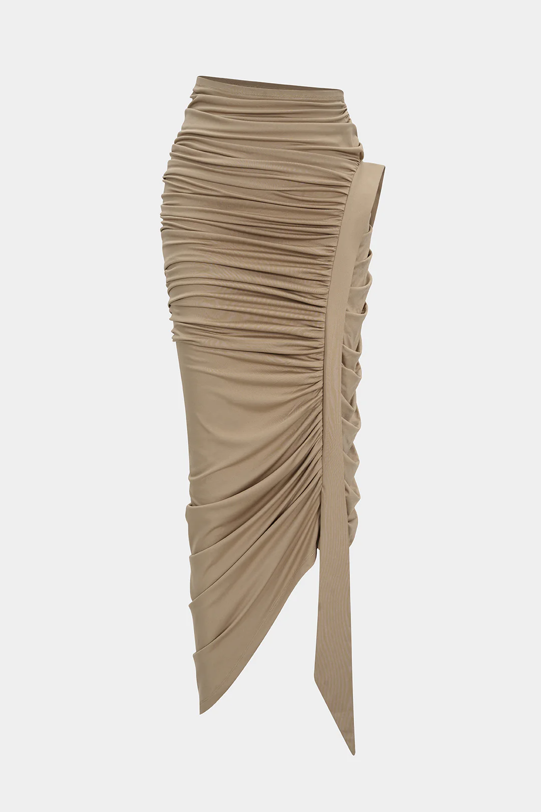 Ruched Asymmetrical Skirt - Flockneti