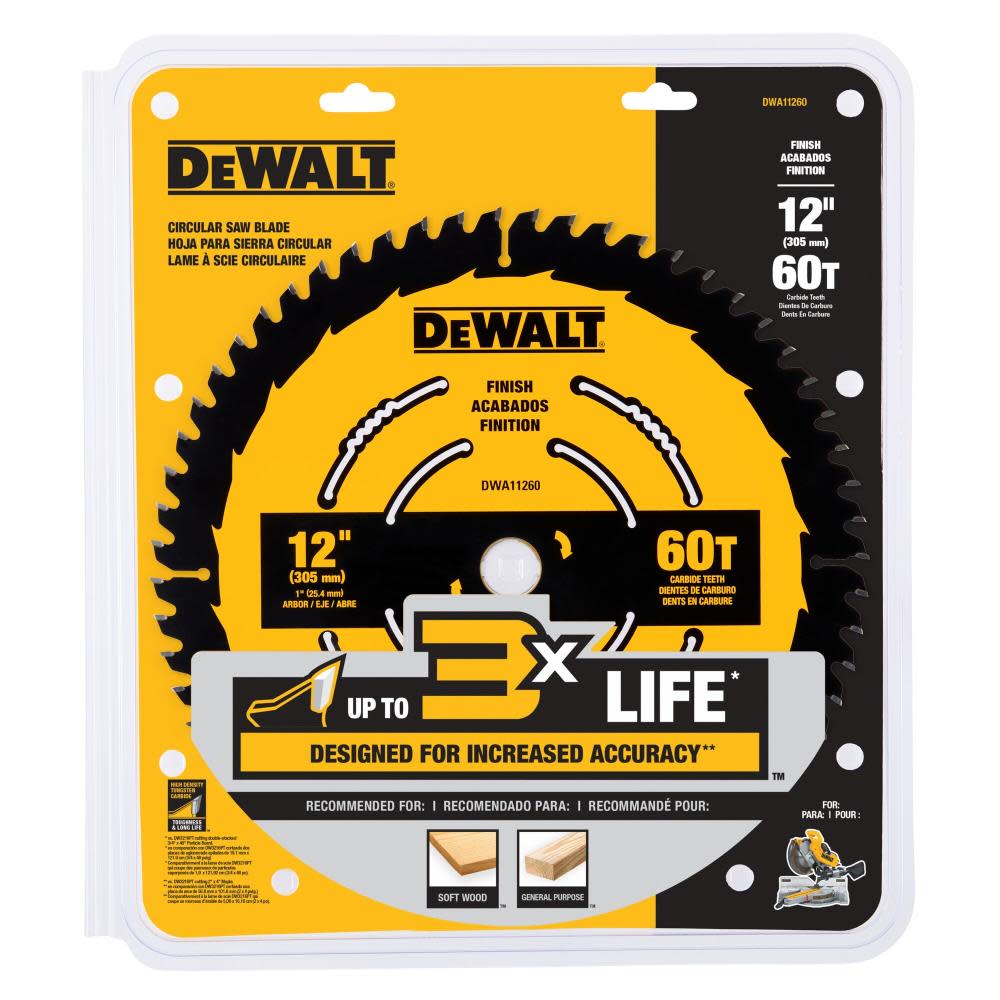 DEWALT Circular Saw Blade 12″ 60T - Flockneti