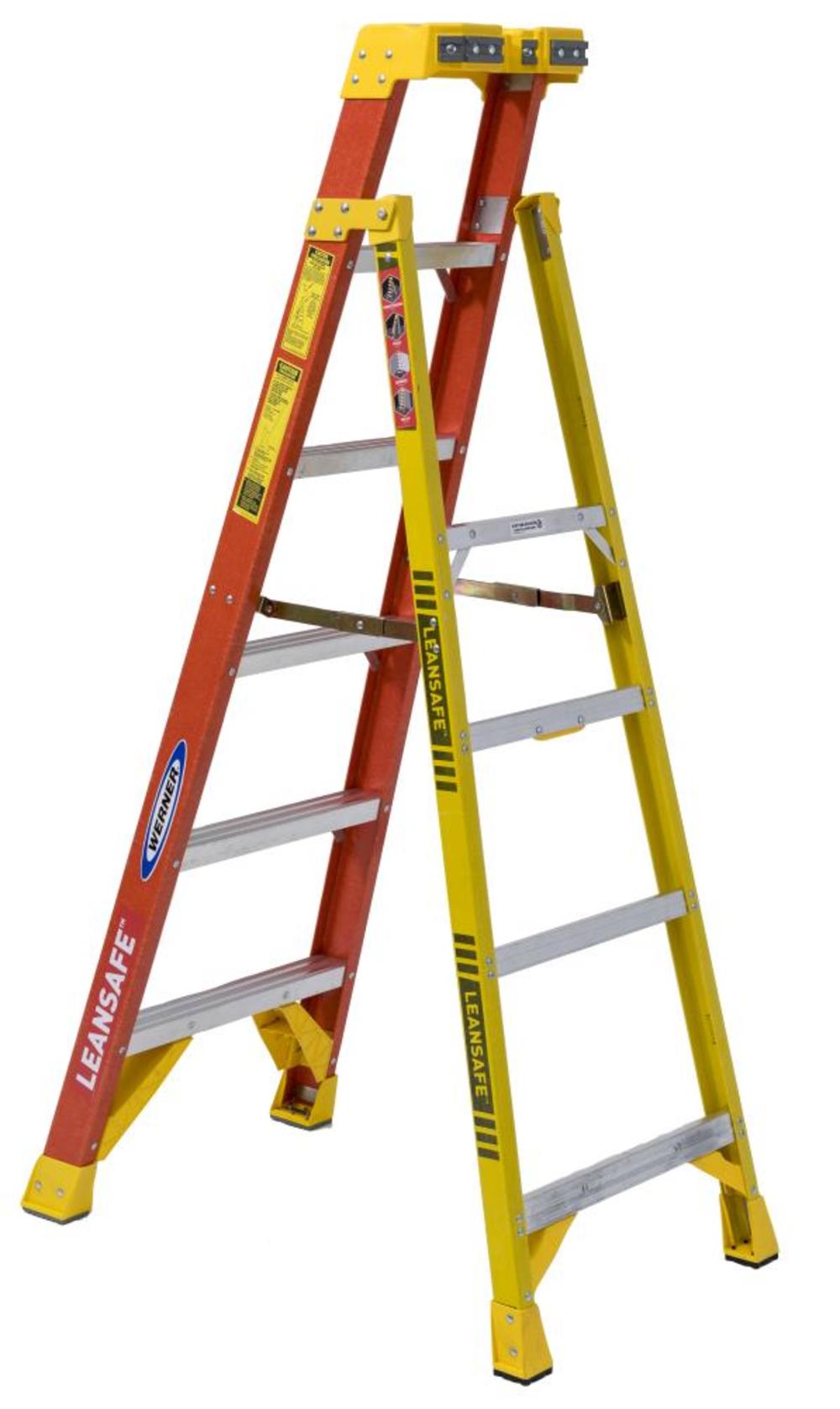 Werner 6Ft LEANSAFE Type IA Fiberglass Leaning Ladder - Flockneti