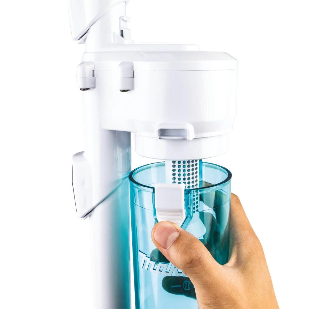Makita White Cyclonic Vacuum Attachment with Lock - Flockneti