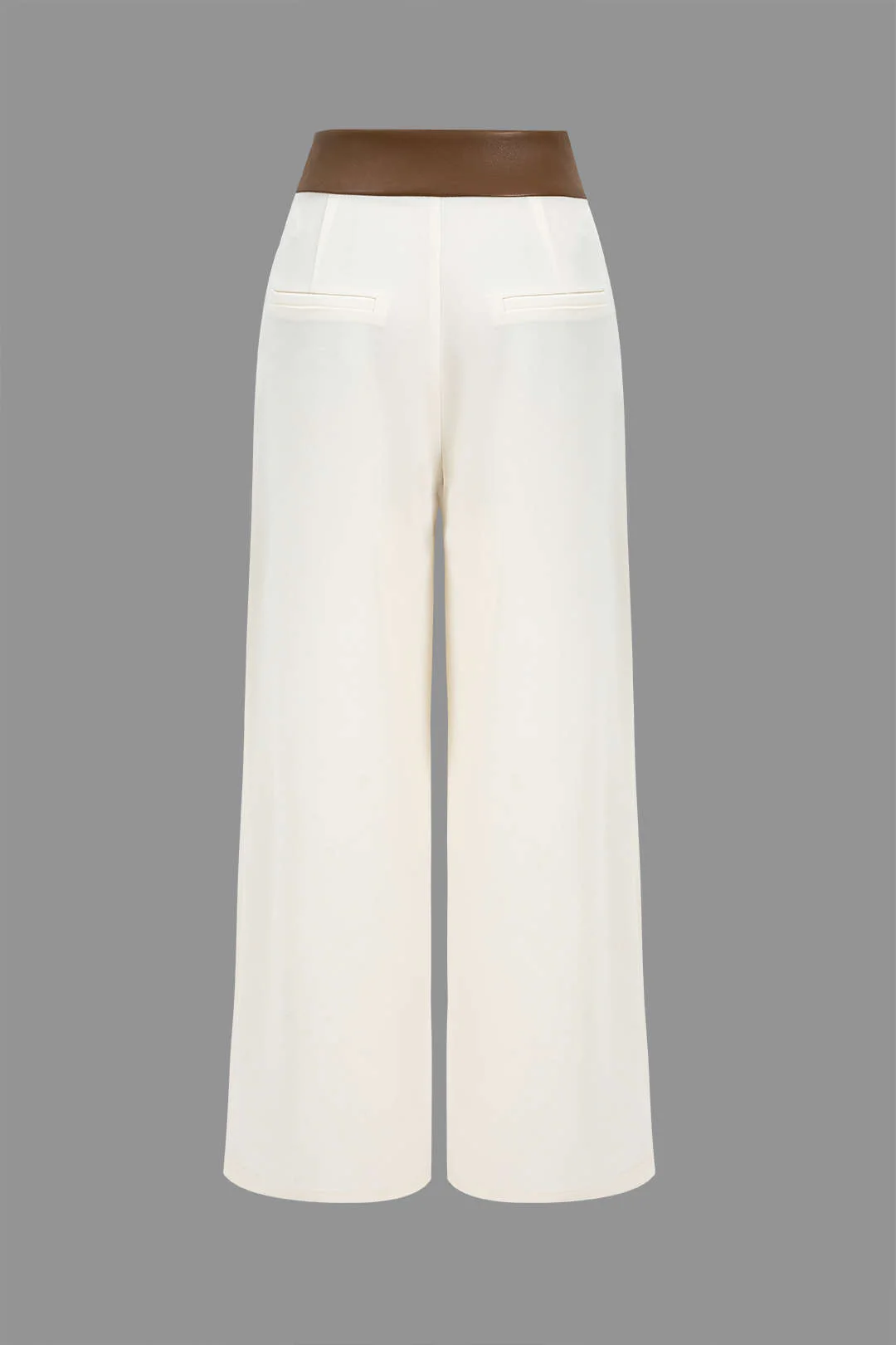 Faux Leather Patchwork Trousers - Flockneti