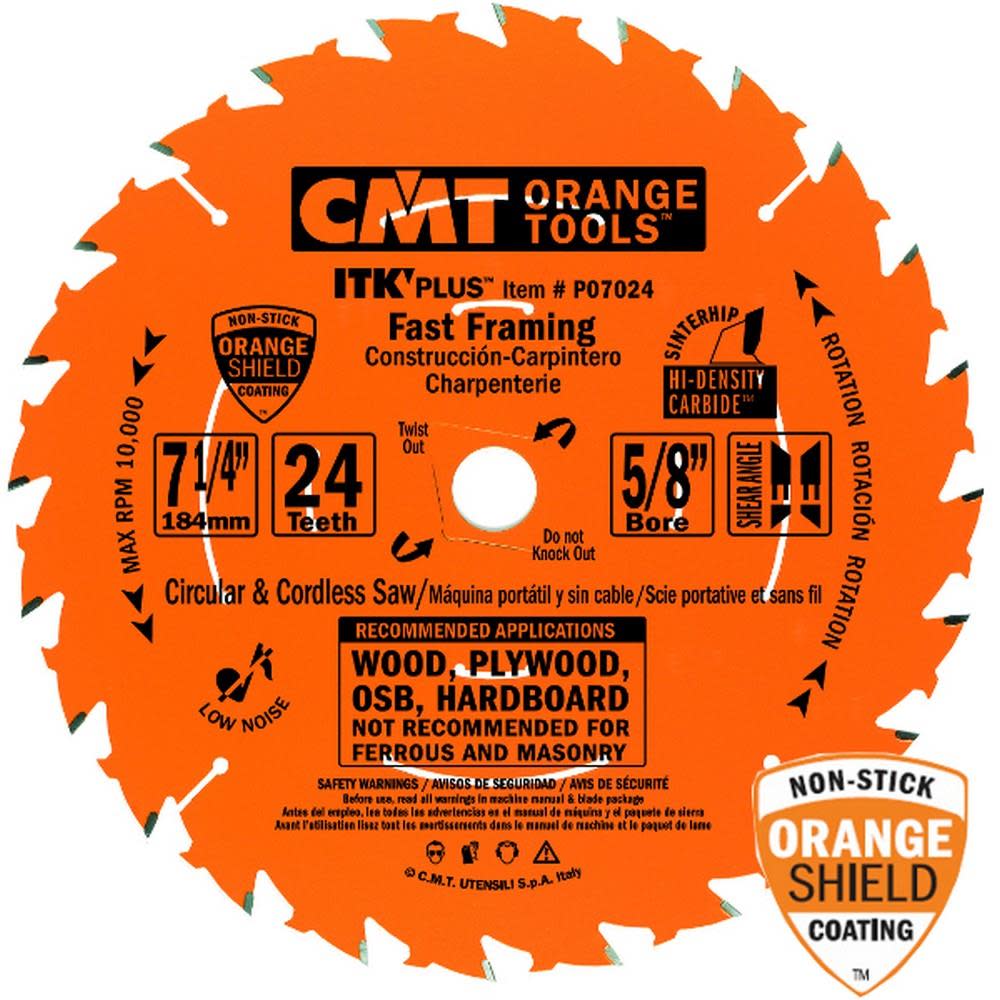 CMT Perfect 24 Tooth Blade for Fast Framing with Nails - Flockneti
