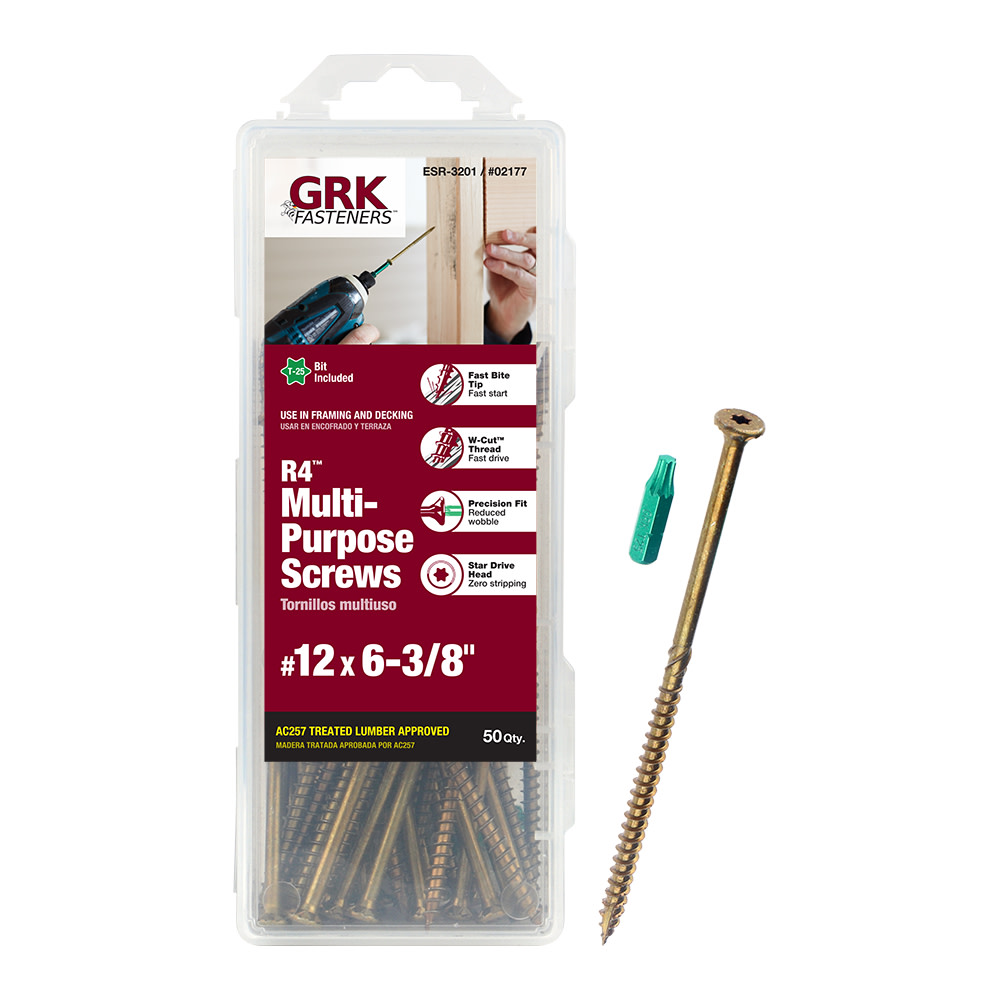 GRK Fasteners R4 Screw Handy-Pak 12 x 6″3/8 - Flockneti