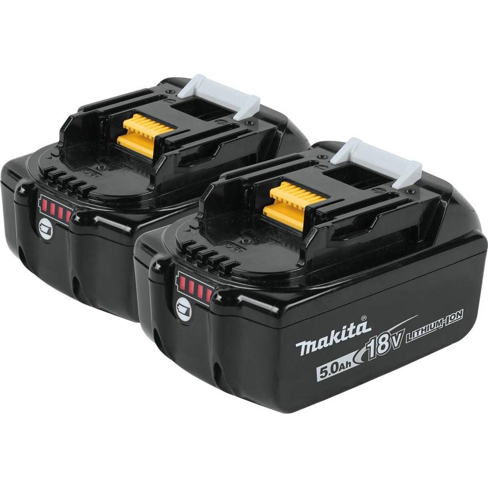 Makita 18 Volt 5.0 Ah LXT Lithium-Ion Battery 2-Pack - Flockneti