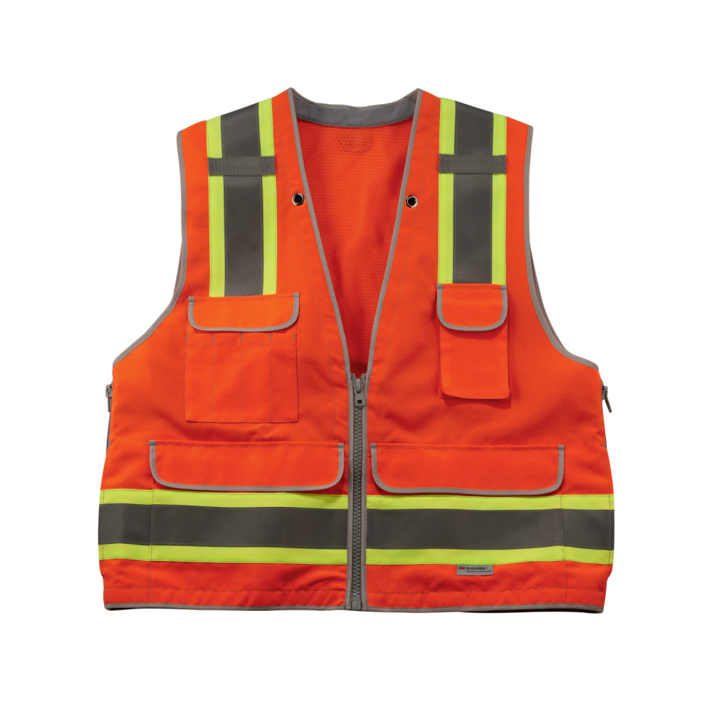 Ergodyne Class 2 Heavy-Duty Surveyors Vest - Flockneti
