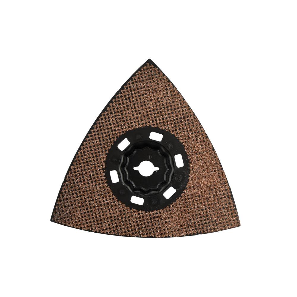Makita StarlockMax Oscillating Multi Tool 4 1/2″ Tungsten Carbide 60 Grit Delta Triangle Sanding Pad - Flockneti