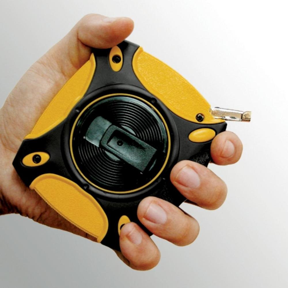 Komelon 50′ x 3/8″ Close Case Long Steel Gripper Series Tape Measure - Flockneti