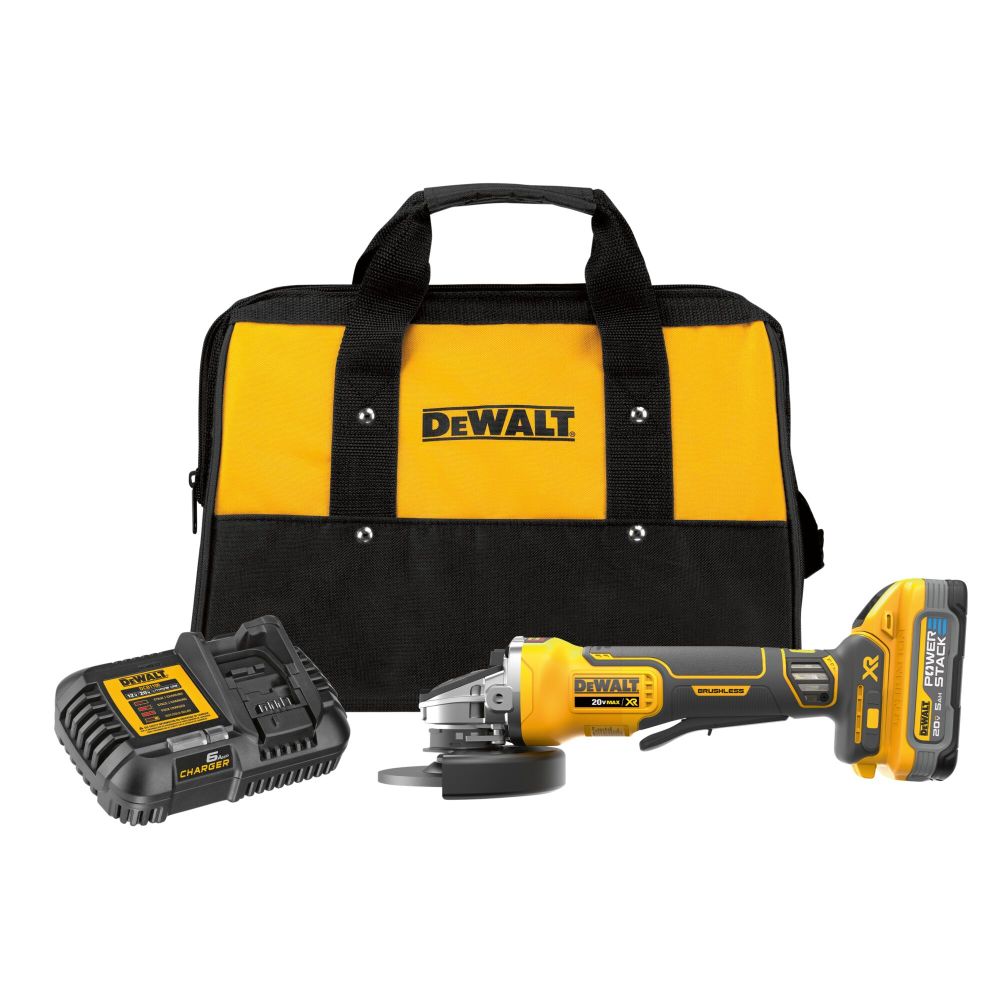 DEWALT 20V MAX XR 4 1/2″ Small Angle Grinder Paddle Switch Cordless Kit - Flockneti
