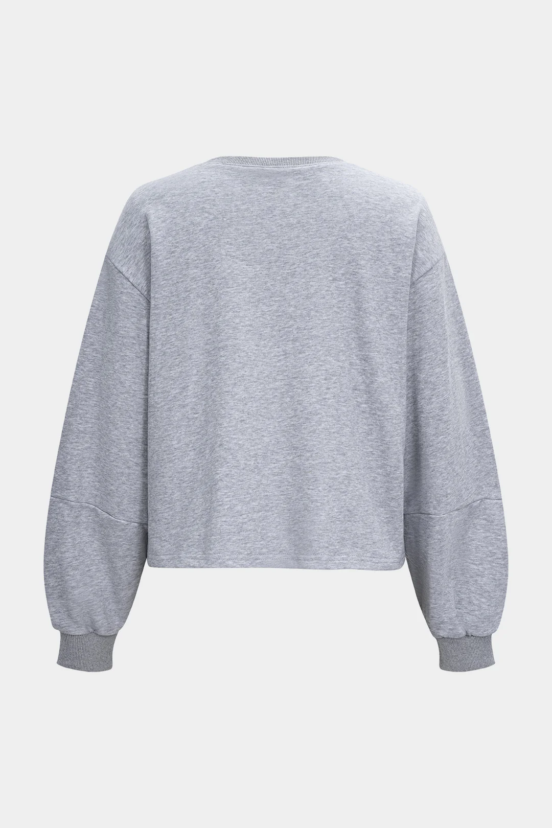 Solid Round Neck Crossed Sweatshirt - Flockneti