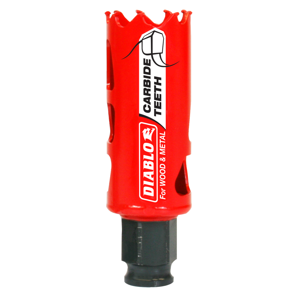 Diablo Tools 1-1/8″ (29mm) Carbide-Tip Wood & Metal Holesaw - Flockneti