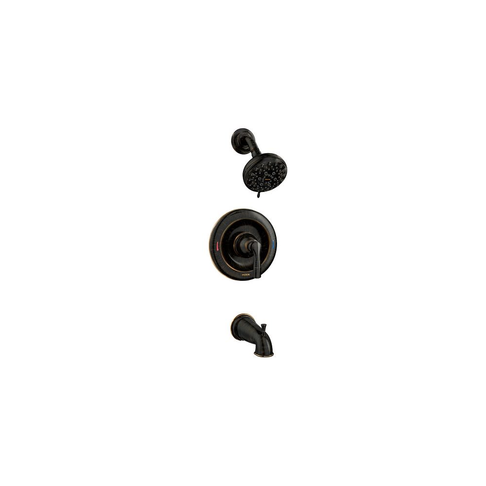 Moen Hilliard Tub/Shower Faucet Bronze 4″ Spray Head 1 Handle - Flockneti