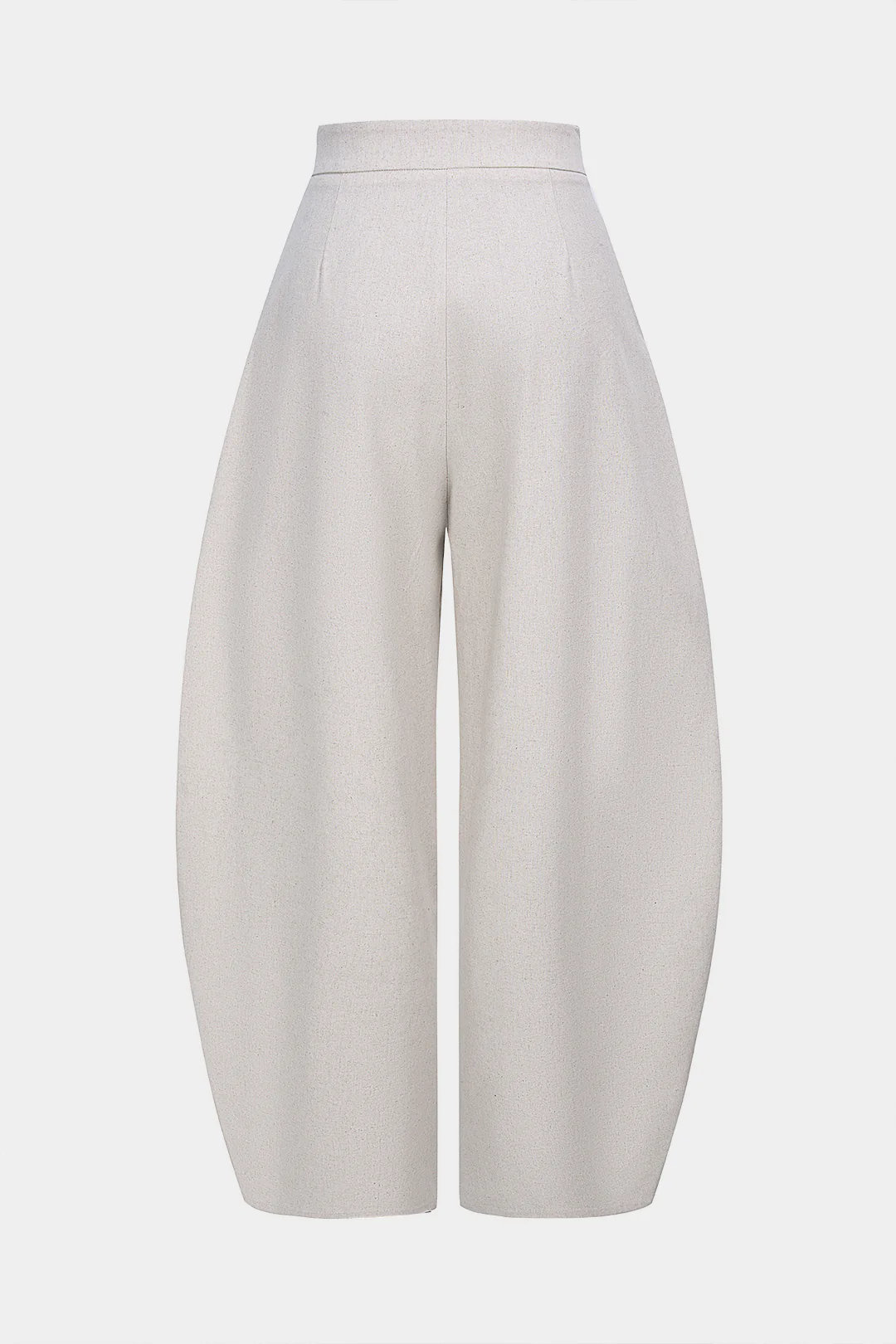 Linen Asymmetrical Button Pants - Flockneti