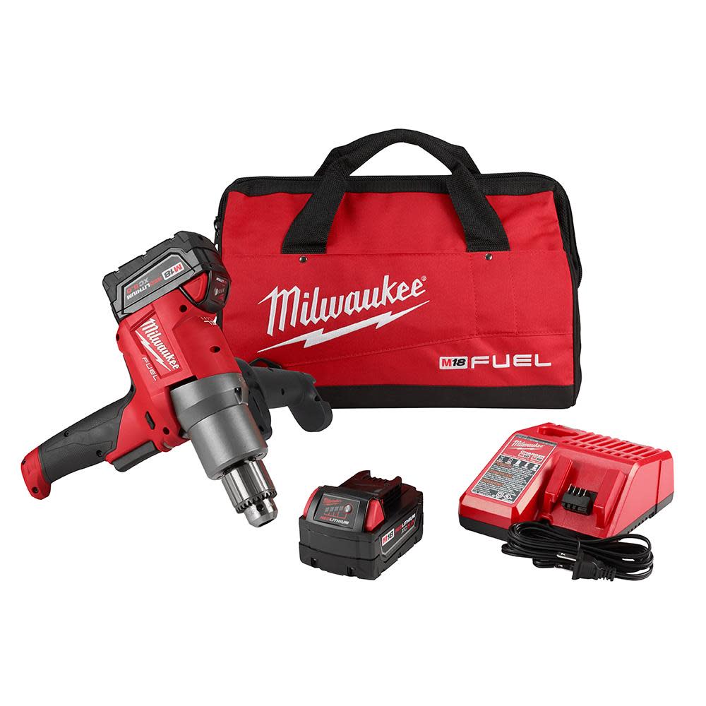 Milwaukee M18 FUEL Mud Mixer with 180 Handle Kit - Flockneti