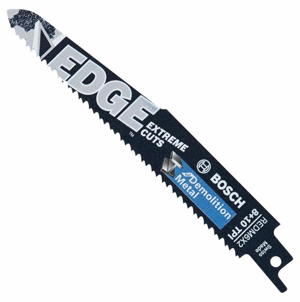 Bosch 5 pc. 6 In. 8/10 TPI Edge Reciprocating Saw Blades for Metal Demolition - Flockneti