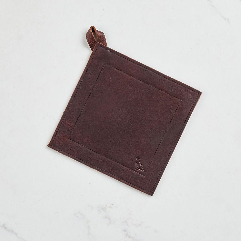Smithey Ironware Pot Holder Full Grain Leather - Flockneti