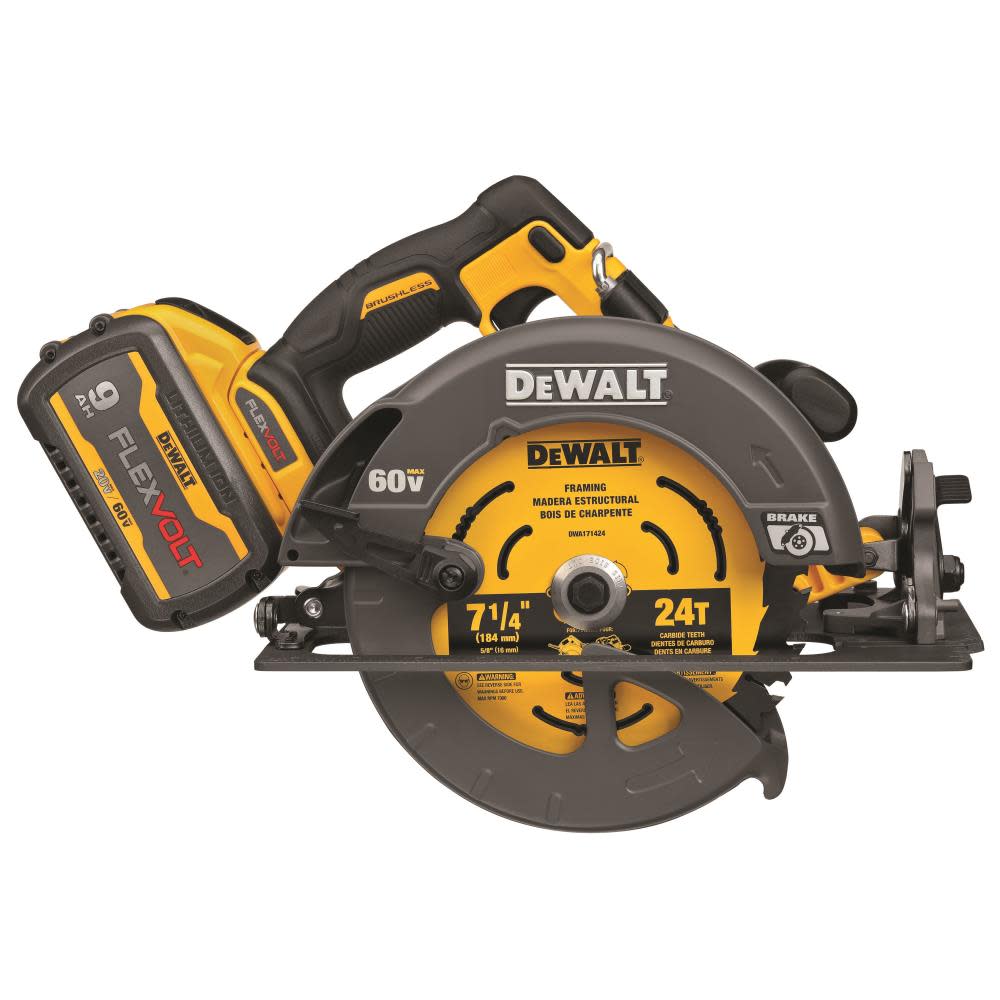DEWALT FLEXV 60V MAX 7 1/4″ Circular Saw & 20V MAX 4 1/2 Cut-Off Tool Kit Bundle - Flockneti