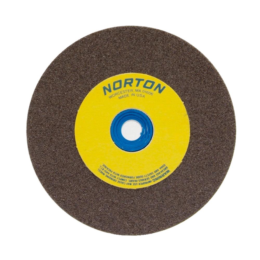 Norton 8 x 1 x 1 In. Gemini A/O Bench/Pedestal Whl Type 01 Straight Fine 100/120 Grit - Flockneti