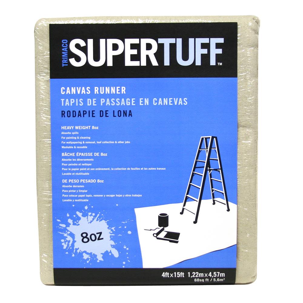 Trimaco Canvas Drop Cloth 8 Oz 4 x 15′ - Flockneti