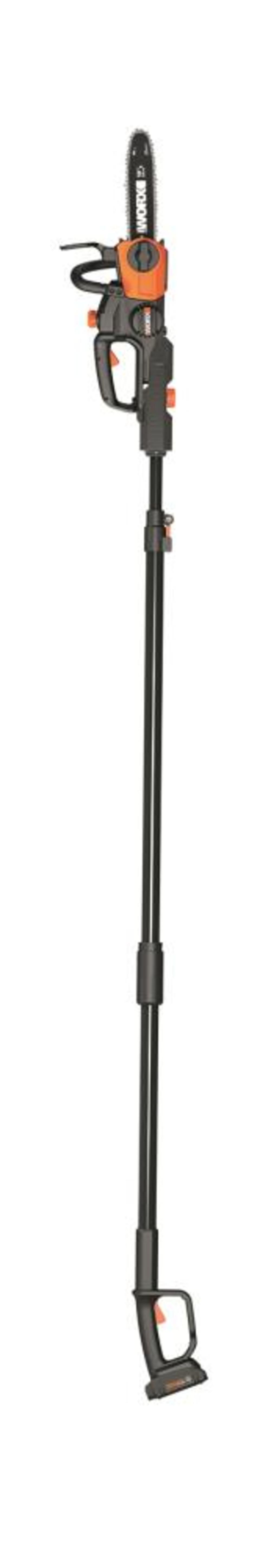 Worx POWER SHARE 20-Volt 10in. Cordless Pole Saw with 10 ft Extension and Detachable Chain Saw (Battery and Charger Included) - Flockneti