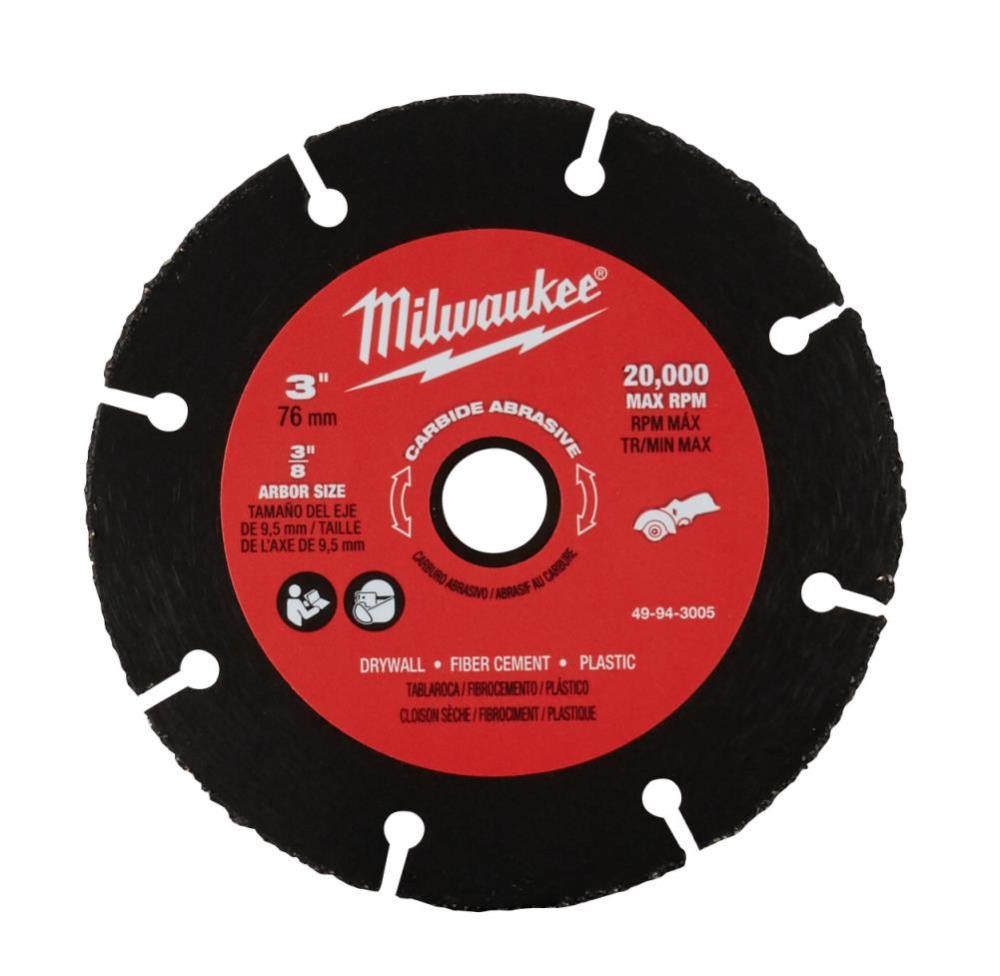 Milwaukee 3 in. Carbide Abrasive Blade - Flockneti