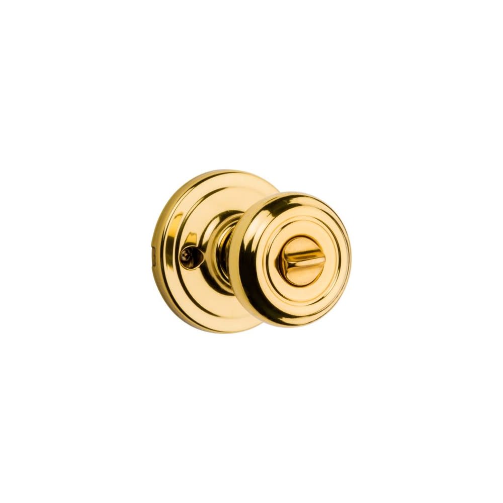 Kwikset Polished Brass Signature Series Keyed Entry Cameron Door Knob - Flockneti