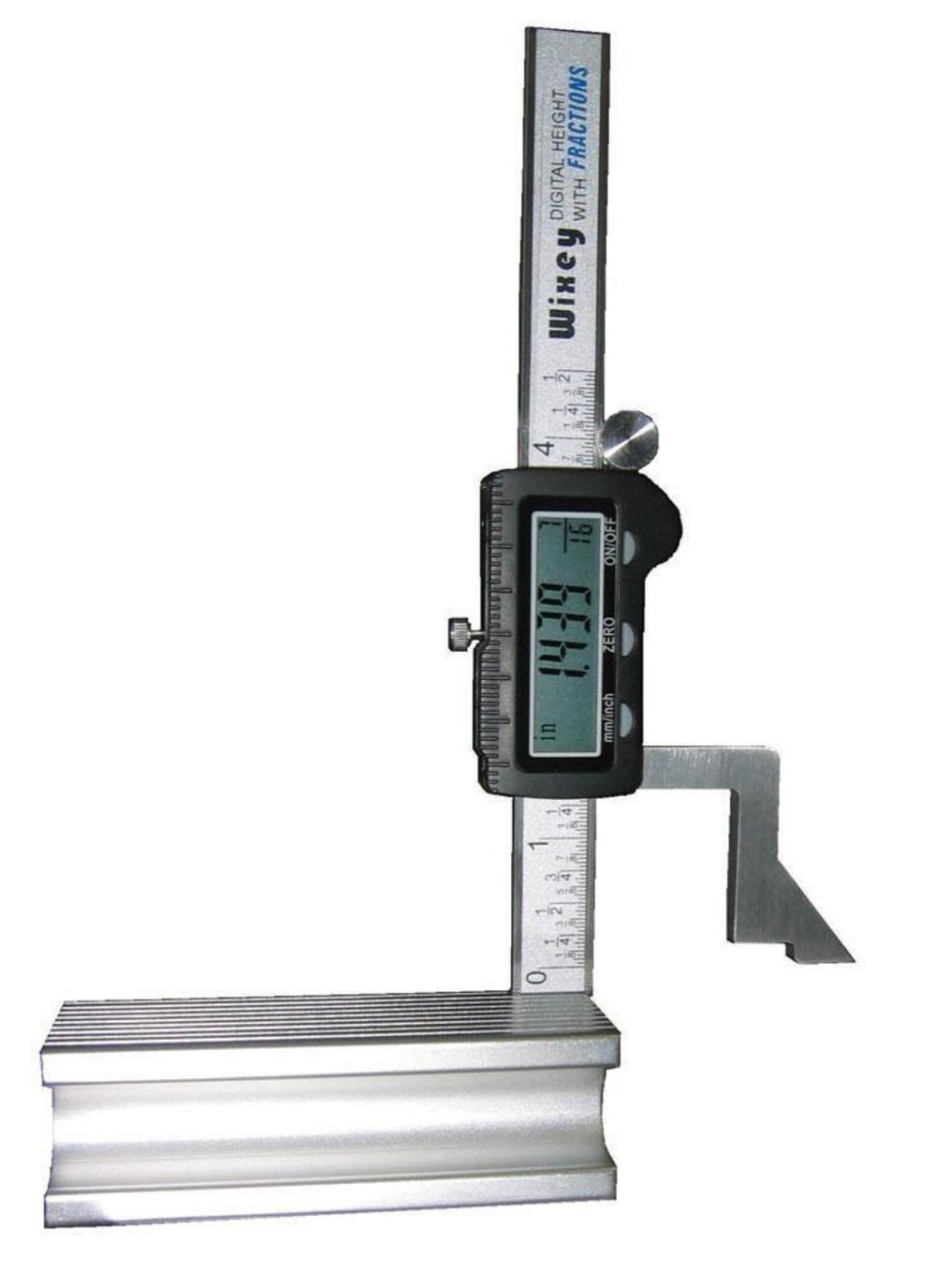 Wixey Digital Height Gauge with Fractions - Flockneti