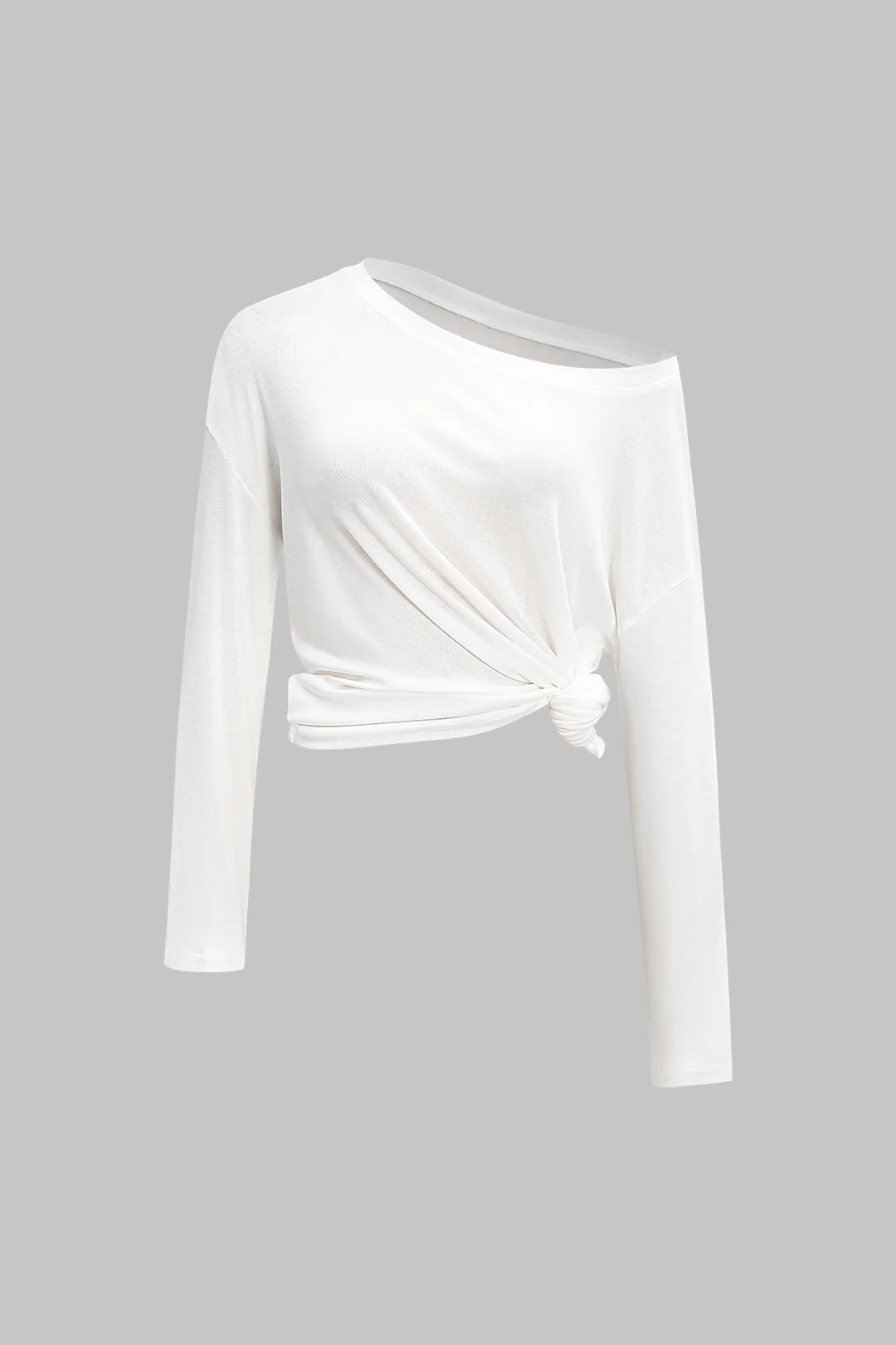 One Shoulder Long-Sleeve Top - Flockneti