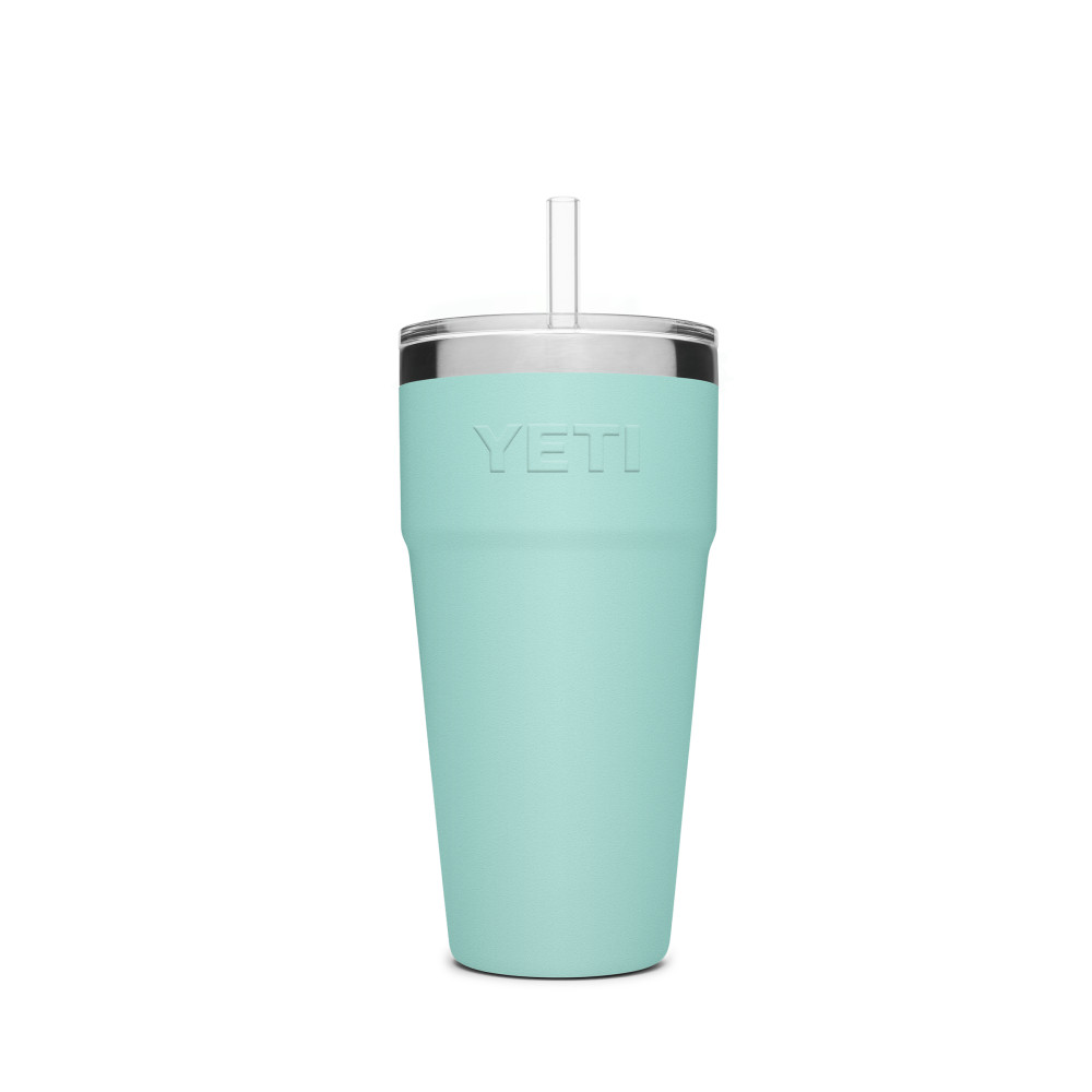 Yeti Rambler Stackable Cup with Straw Lid 26oz Seafoam - Flockneti