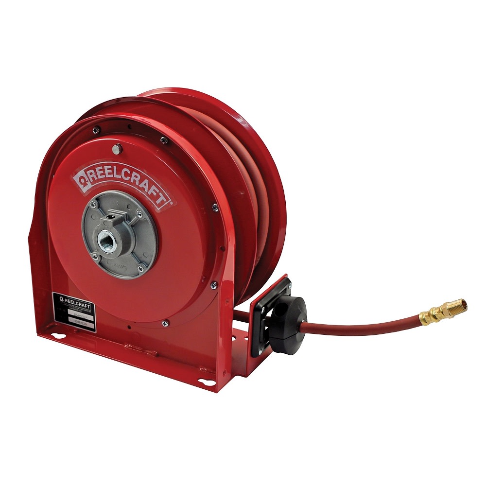 Reelcraft 1/4 in. x 25 ft. Ultra-Compact Hose Reel - Flockneti