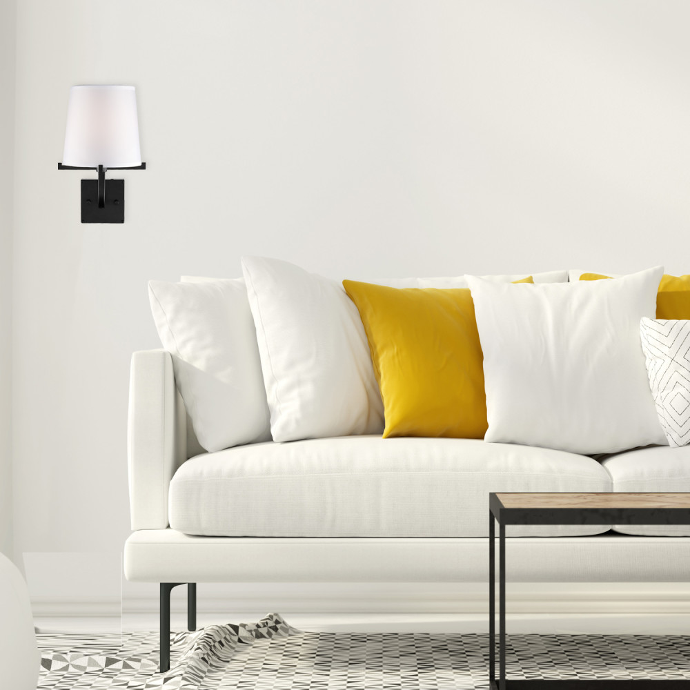 Globe Electric Valerie Wall Sconce 40W E12 1 Light Dark Bronze - Flockneti