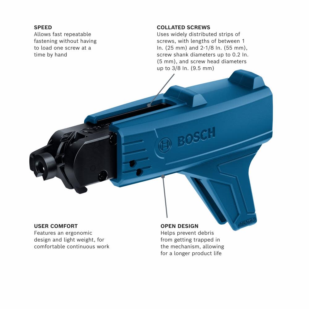 Bosch Auto Feed Attachment for GTB18V-45 Screwgun - Flockneti