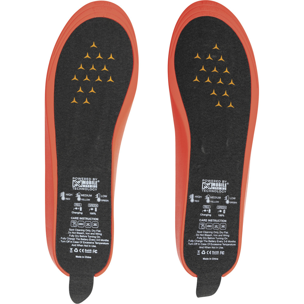 Mobile Warming 3.7V Standard Heated Insoles Small Black - Flockneti