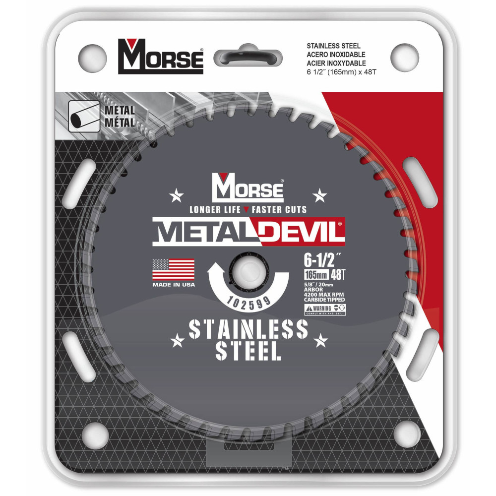 MK Morse 6 1/2″ 48 Tooth Metal Devil Circular Saw Blade - Flockneti