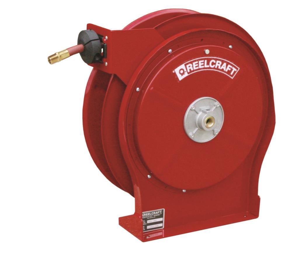 Reelcraft Spring Retractable Hose Reel – 1/2 In. x 35 Ft. 3250 PSI with Hose - Flockneti