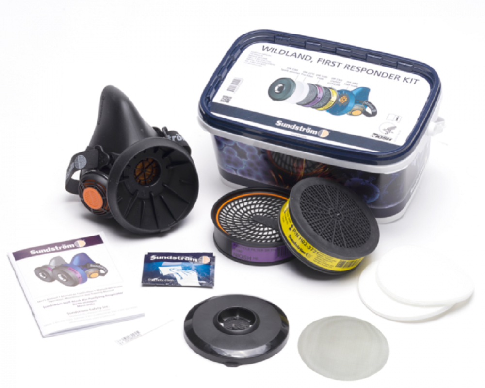 Sundstrom Safety SR 100 Air Purifying Respirator Wildland Fire Kit – L/XL - Flockneti