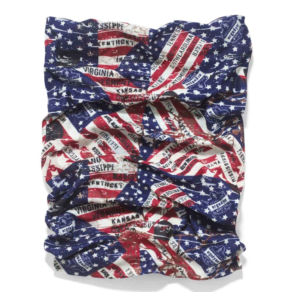 Ergodyne Chill-Its 6485 Stars and Stripes Face Guard Multi-Band - Flockneti